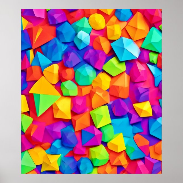Affiche L'art en cristal coloré (Devant)