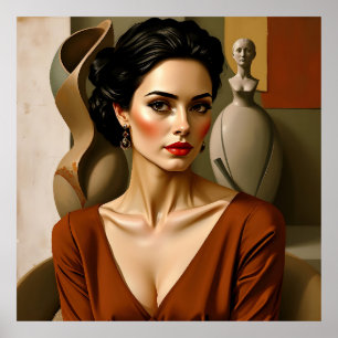 Affiche L'Art Entre Nous - Portrait Coloré