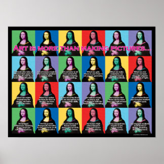 Affiche L'ART est plus que de faire des images