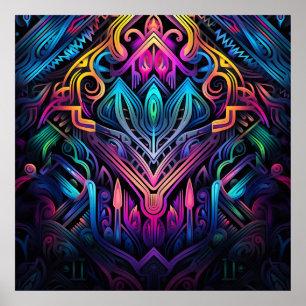 Affiche L'art Grafitti chute laisse l'empreinte du lion