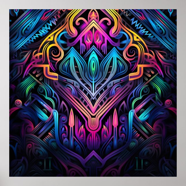 Affiche L'art Grafitti chute laisse l'empreinte du lion (Devant)