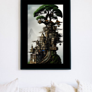 Affiche L'art Imaginaire de Bonsai Treehouse