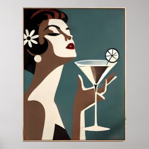 Affiche L'art moderne du milieu du siècle La DIva Martini