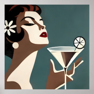 Affiche L'art moderne du milieu du siècle La DIva Martini