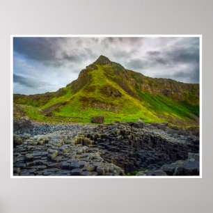 Affiche L'art mural de la Chaussée du Géant d'Irlande