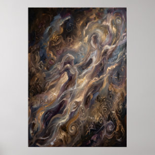 Affiche L'Art mural Le Voile Brun de la Respiration Ancest