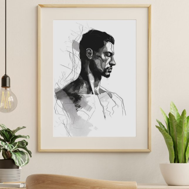 Affiche L'art noir et blanc (Créateur téléchargé)