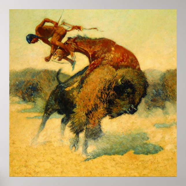Affiche L'art occidental de Frederic Remington « Épisode – (Devant)