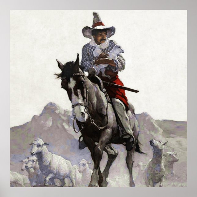 Affiche L'art occidental sauvé par NC Wyeth (Devant)