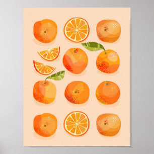 Affiche L'art orange des agrumes