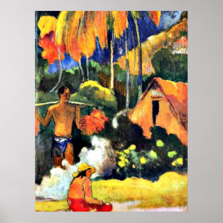 Affiche L'art Paul Gauguin : Le moment de vérité II
