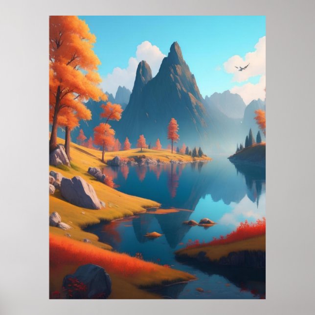 Affiche L'art paysager d'automne (Devant)