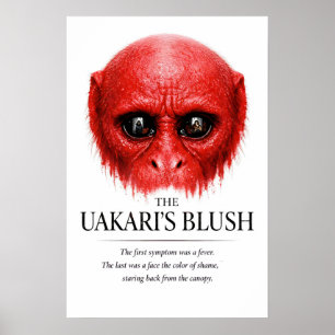 Affiche L'art primate de la rougeur de l'Uakari