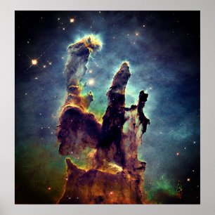 Affiche L'Art Spatial Le Créateur Sur Son Trône