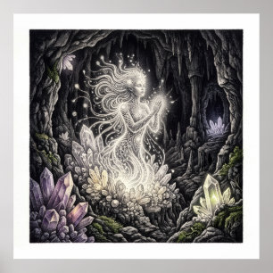 Affiche L'art spirituel gardien de la Flamme Blanche
