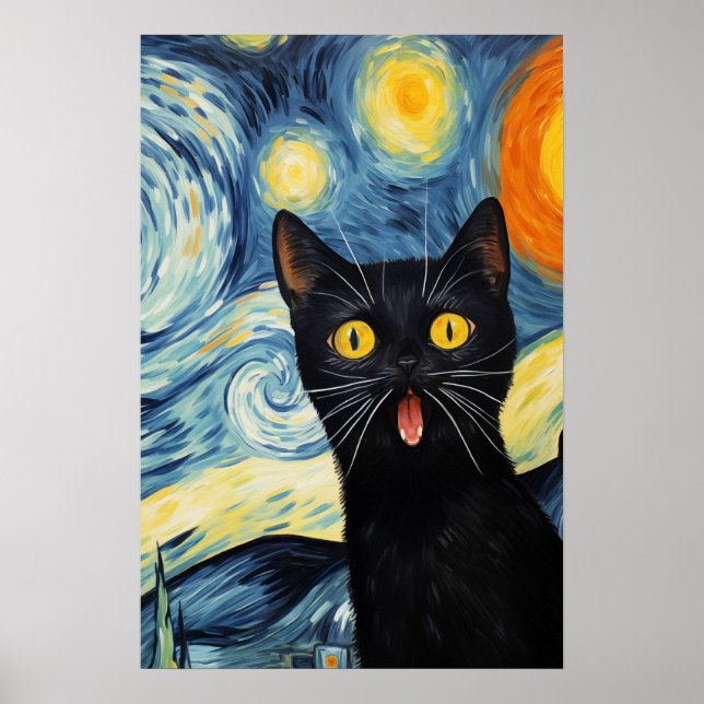 Affiche L'art surprenant des chats noirs (Devant)