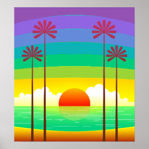 Affiche L'Art Vintage Sunrise