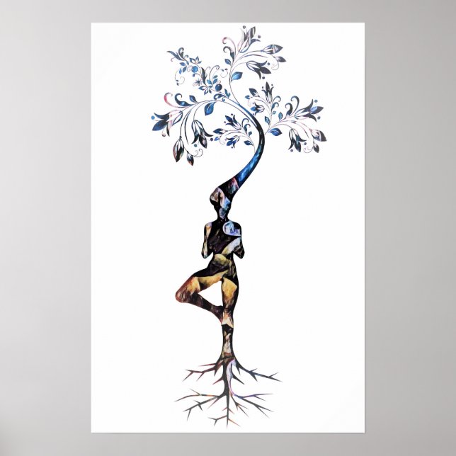 Affiche L'Art Zen S'Agrandit Comme Un Arbre (Devant)