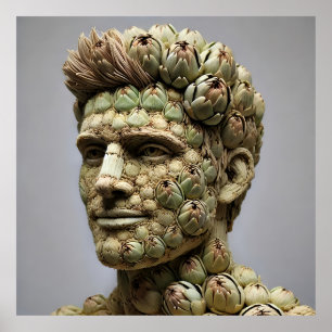 Affiche L'Artichoke Man - Portrait D'Inspiration Végétale 