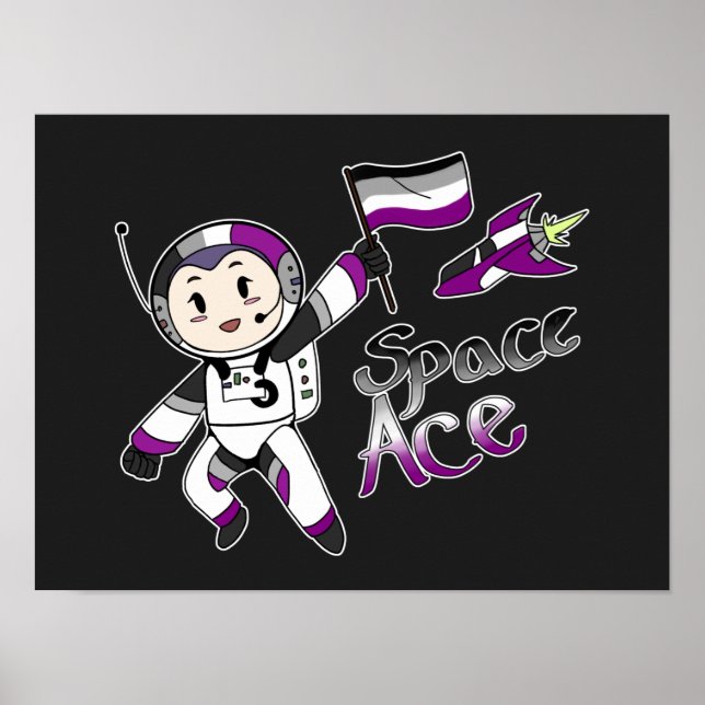 Affiche L'as dans l'espace (Fierté sexuelle) (Devant)