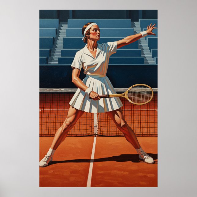 Affiche L'AS DU TENNIS - Art Original Dec (Devant)