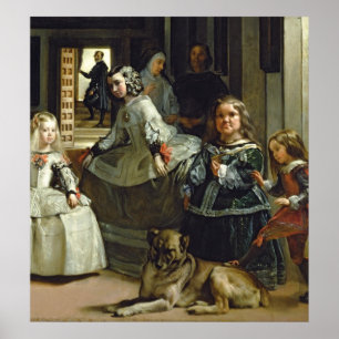 Affiche Las Meninas ou la famille de Philip IV, c.1656