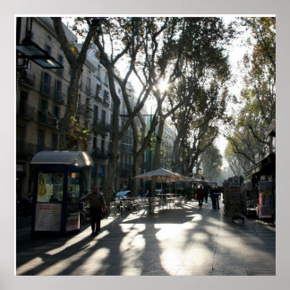 Affiche Las Ramblas, Barcelone