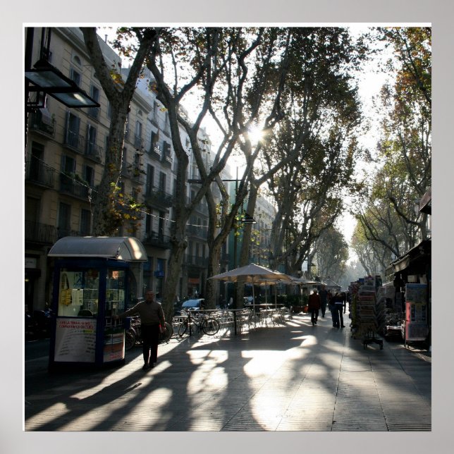 Affiche Las Ramblas, Barcelone (Devant)