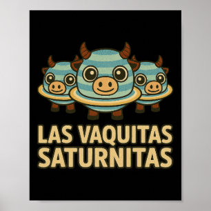 Affiche Las Vaquitas Saturnitas - Drôle de Brainrot Italie