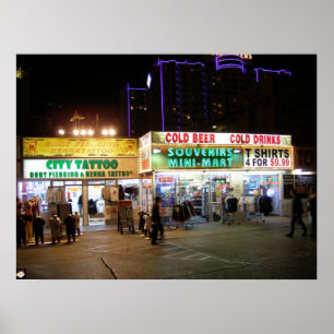 Affiche Las Vegas Blvd. Copie de touristes d'affiche de