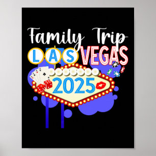 Affiche Las Vegas Family Trip 2025 Matching Family Vacay B