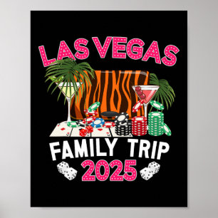 Affiche Las Vegas Family Trip 2025 Vacances en famille Las
