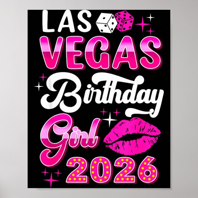 Affiche Las Vegas Girls Trip 2026 Cruise Trip Matching Bir (Devant)