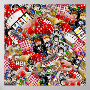 Affiche Las Vegas Icons Jeux de plaisir