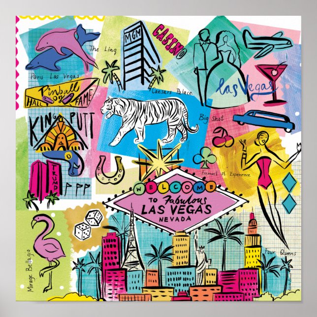 Affiche Las Vegas, Nevada (Devant)