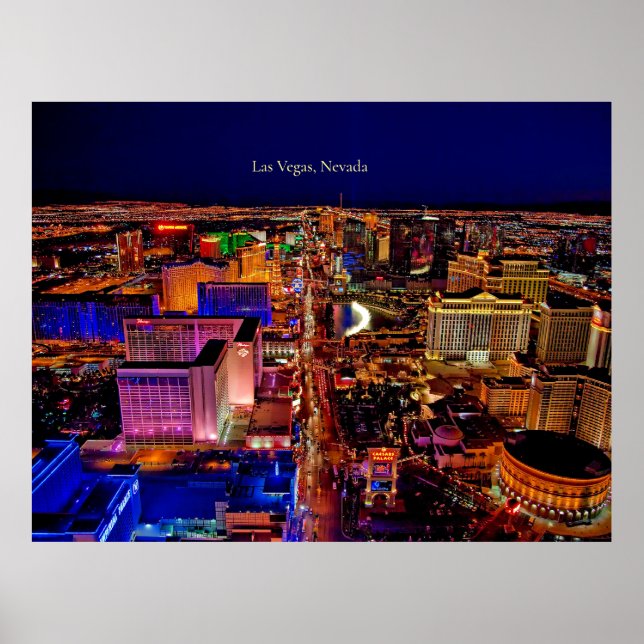 Affiche Las Vegas, Nevada skyline (Devant)