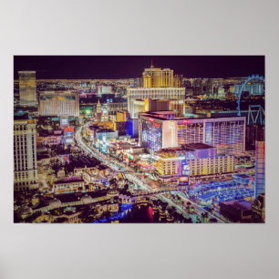 Affiche Las Vegas strip stylisé