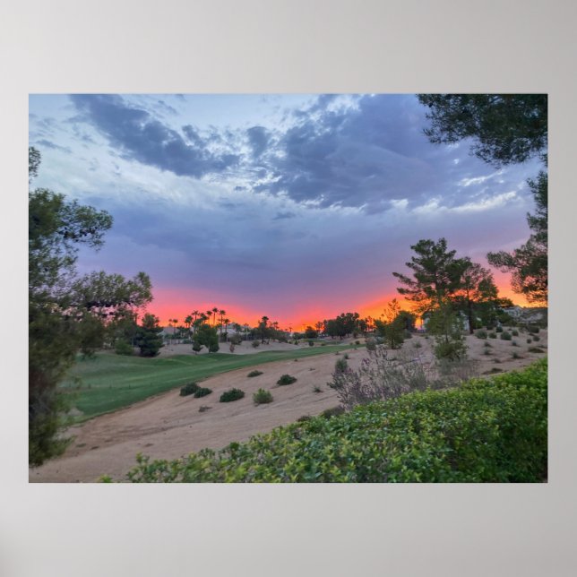 Affiche Las Vegas Sunrise Over Desert Golf Course (Devant)