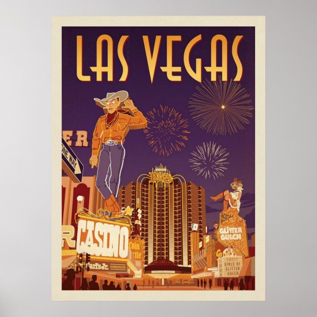 Affiche Las Vegas vintage (Devant)