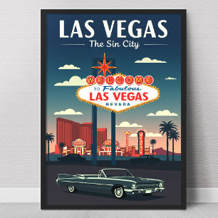 Affiche Las Vegas vintage