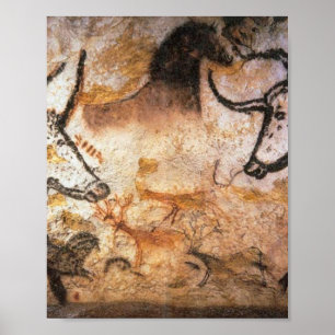 Affiche Lascaux Bulls Buffalo Cave Peinture