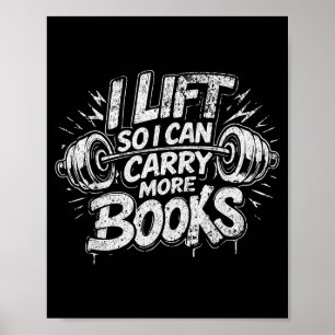 Affiche L'ascenseur peut transporter plus de livres amateu