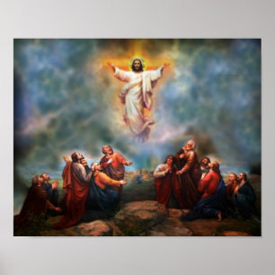 Affiche L'ascension du seigneur image de dévotion