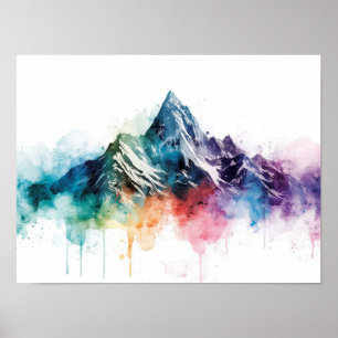 Affiche L'Ascension Prismatique : Une Exploration Vibrante