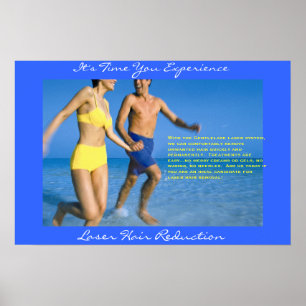 Affiche Laser Hair Marketing, Couple Running