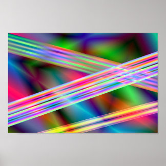 Affiche lasers doux art abstrait