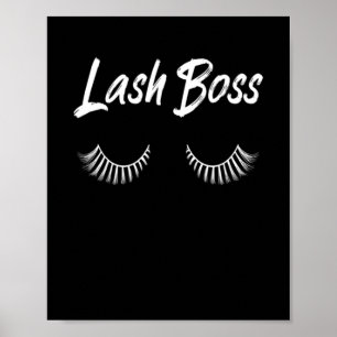 Affiche Lash Boss Maquillage Lashes Cosmétiques