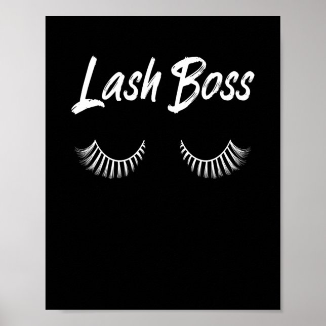 Affiche Lash Boss Maquillage Lashes Cosmétiques (Devant)