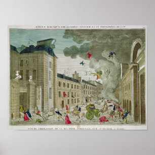 Affiche L'assassinat essayé de Napoleon Bonaparte