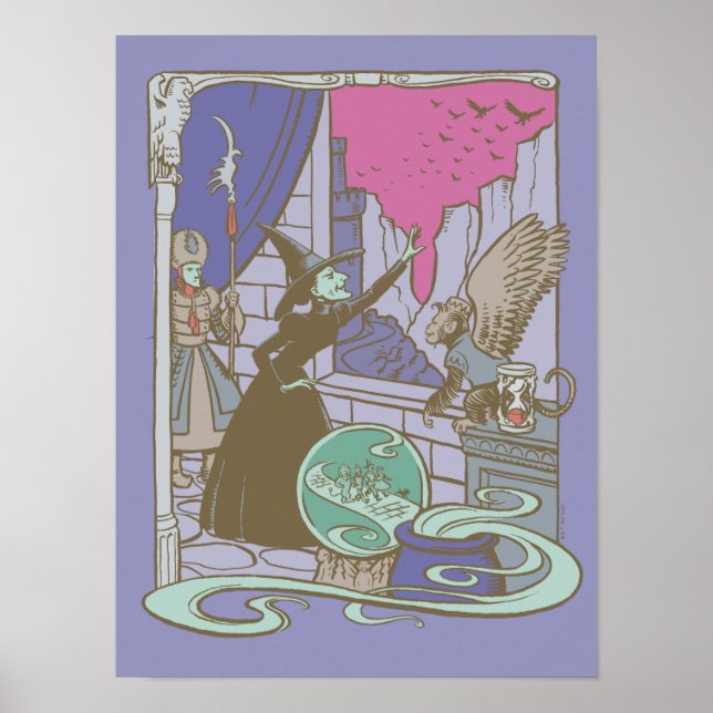 Affiche L'Assistant D'Oz™ | Storybook Wicked Witch™ (Devant)